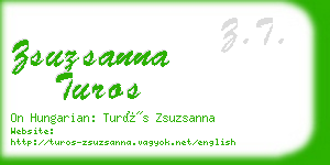 zsuzsanna turos business card